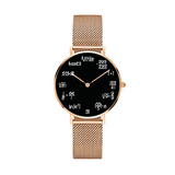 Math Lover Unisex Watch With Metal Strap
