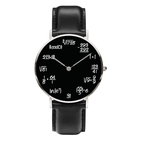 Math Lover Unisex Watch With Metal Strap